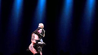 European blonde amateur babe banged in public pov