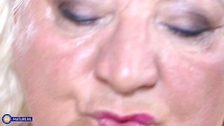 Horny Young Man Loves The Big Ass From Curvy Granny Babet On His Face And Then Some