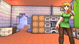 3D animated police fantasy with an 18-year-old girl getting down and dirty