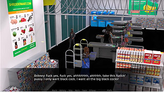 Holes - Gameplay - Roleplay - Wife Gets Fuck in Shop My Mulitple Black Cock