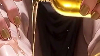 87 Year Old Granny Sensual Foot Oil Massage - Gorgeous Feet & Nails