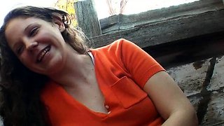 Close up teen foot worship