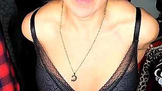 Cute curly brunette solo webcam masturbation