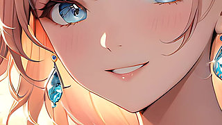 Pastel Reflections: a Beautiful Young Woman with Soft Skies in Her Eyes