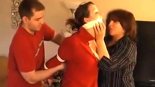 step mother and step son punish teacher