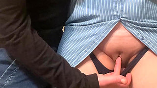 Omg! a Stranger Rubs His Dick on Me and Fingered My Pussy in the Subway!