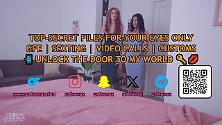 Amateur porn Threesome sex Sharing Bed With Girlfriend & Best Friend POINT-OF-VIEW - Dark haired lady