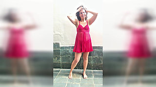 Clothing Try on: Having Fun Under the Sun