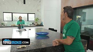 You're not dressed in green! your stepparent gets to tweak your hard nipples and your ass