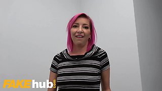 Punk beauty Alex B enjoys rough sex on the table