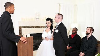 Payton Preslee's Wedding Turns Rough Interracial Threesome