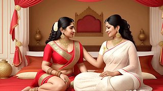 Horny anime girl Mango Bhabhi gets down for her first hentai experience