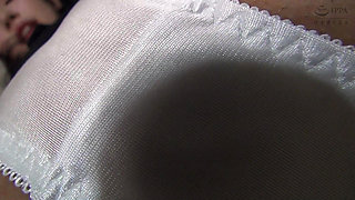 You Can See the Shape of Her Pussy Clearly! Slippery Pussy Juice See-through Masturbation Through Thin Panties 8