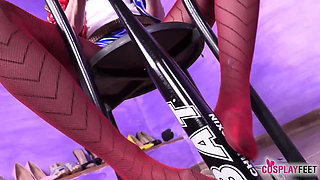 Stunning Mermaid in a Super Sexy Harley Quinn Cosplay Outfit