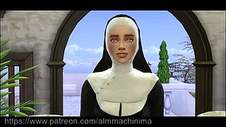 Young priest has his way with a nun in church - adult tale part one