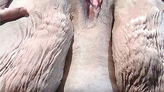 Damn Bent Over That Pussy Wide Spread Standing up Shes Squirting Like a Man Helicoptering His Dickhead