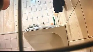 Teen in Bathroom Shower
