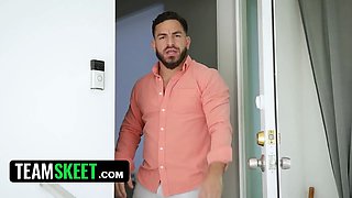 18yo black dollface babysits my stepdaughter and i let her rail me for extra currency - teamskeet