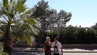 German tourist fucked publicly on the street in Mallorca