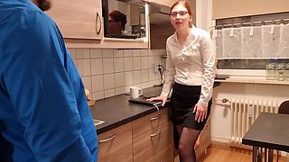 Finafoxy's Redhead Secretary Gets a Creampie at Work