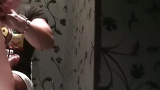 Amazing fuck in public toilet