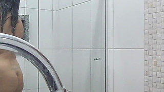 Camera on Hot Stepcousin in the Shower - I Can’t Wait to Fuck Her