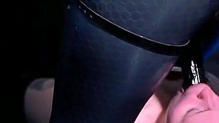 Strap-on Suck and Facesitting in Latex Catsuit Femdom Video