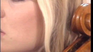 Blonde Hot MILF Seduced a Black Man Before She Suck a Monster Cock