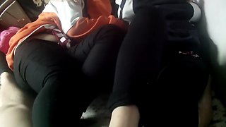 Chinese double footjob