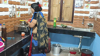 Hot Indian MILF Maid Wife Is Seducing and Fucking Hard, Desi Sex Video