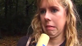 Cute Teen From Germany Masturbats on Outdoor Casting