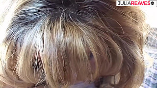 Hot blonde sucks a monster cock to a massive mouth cumshot