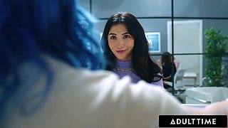 ADULT TIME - Intern Jane Wilde Is Welcomed With Moist Screw From CEO Jade Venus Observed By The Office