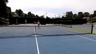 BANG-Haley Spades Goes Buckwild At A Public Tennis Court