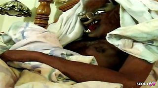 BBC Fucks Big Tit Tranny in Tight Asshole During Interracial Sex