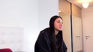 Brunette Luciana's Steamy POV Casting Seduction