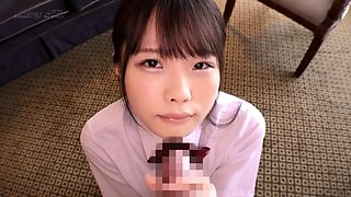 Really wild outdoor Japanese teen blowjob