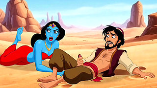 Aladdin Cuckold: Magic Lamp Makes His Wife Cheat in Dirty Cartoon Sex