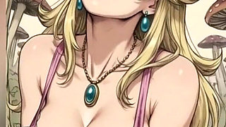 Gol Topless Animation Hot Princess Peach