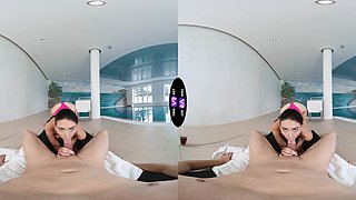 Vixi Rafi enjoys sensual sex in the pool