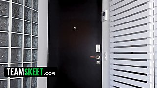 Spicy new latin petite chloe gets her first taste of fucking audition