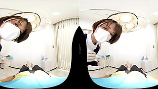 Japanese nurse shares vr short hair pov sensual thrills