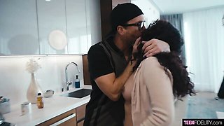 Rocking Archer Ali at medium size tits scene