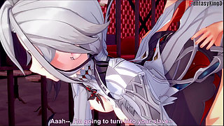 Arlecchino blowjob - 1 - Genshin Impact
