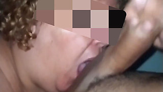 Married Woman Enjoying a Big Dick Until He Can't Take It Anymore and Cums