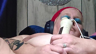 When the Dildo Won't Do Monster Vibrator Head Helps His on the Shelf