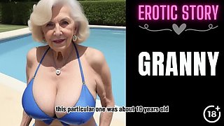 Mature Granny Shares Swim Time with Step-Granddaughter (Part 1)