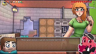 Minecraft Alex gets down and dirty in a horny craft adventure with a monster girl