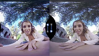 Farewell sex session with squirting beauty Adriana Chechik in VR porn