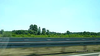 Hitchhiker Squierting In My Car 4k